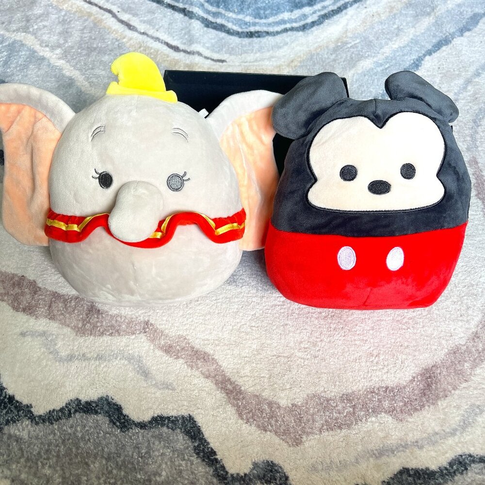 Squishmallow Disney Mickey Mouse and Dumbo Plush Bundle!